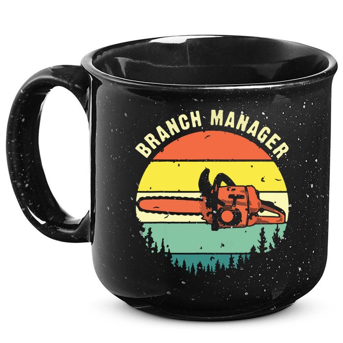 Cool Lumberjack Art Arborist Logger Branch Manager 15oz Campfire Ceramic Mug