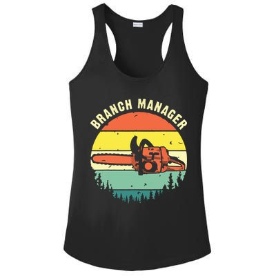Cool Lumberjack Art Arborist Logger Branch Manager Ladies PosiCharge Competitor Racerback Tank