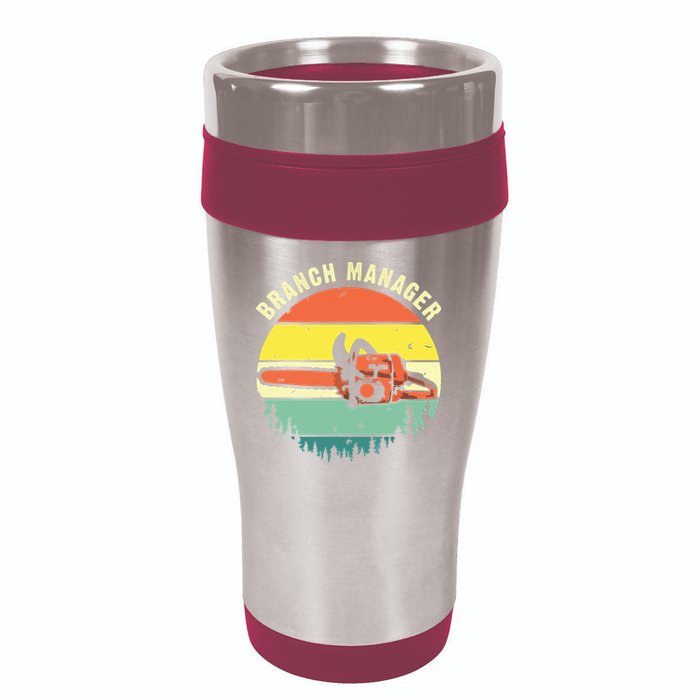 Cool Lumberjack Art Arborist Logger Branch Manager 16oz Travel Tumbler