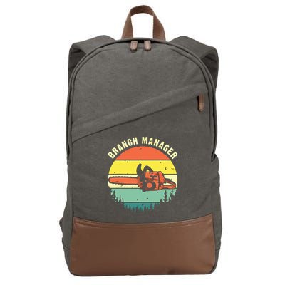 Cool Lumberjack Art Arborist Logger Branch Manager Cotton Canvas Backpack