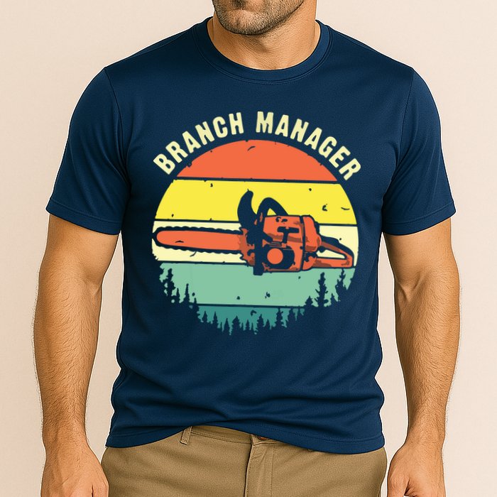 Cool Lumberjack Art Arborist Logger Branch Manager Performance Shirt