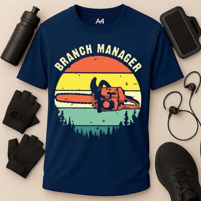 Cool Lumberjack Art Arborist Logger Branch Manager Performance Shirt