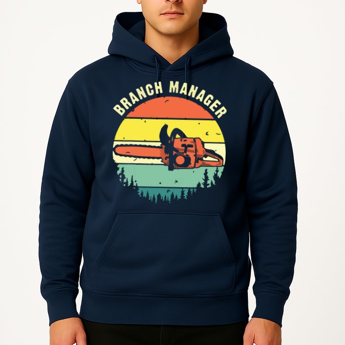 Cool Lumberjack Art Arborist Logger Branch Manager Hoodie