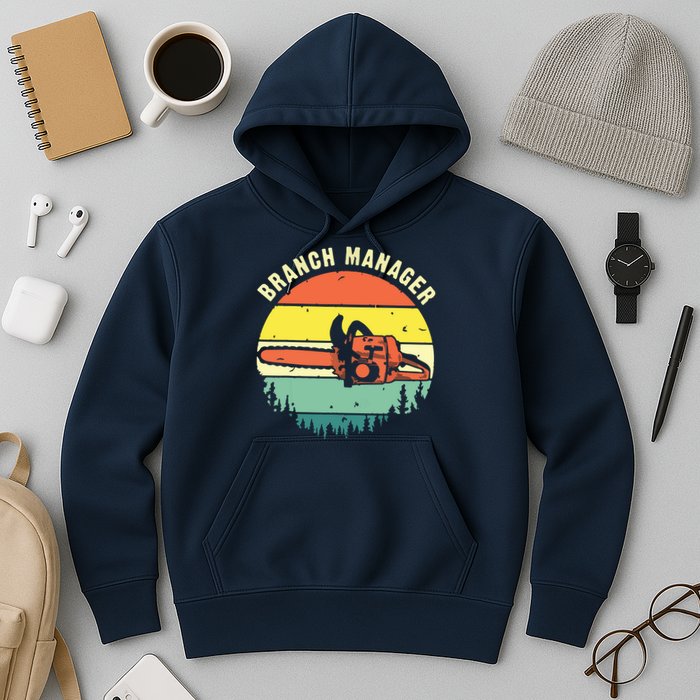 Cool Lumberjack Art Arborist Logger Branch Manager Hoodie