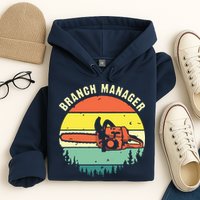 Cool Lumberjack Art Arborist Logger Branch Manager Hoodie