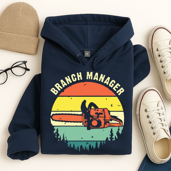 Cool Lumberjack Art Arborist Logger Branch Manager Hoodie