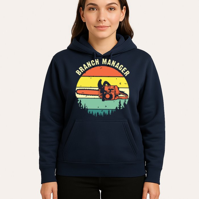 Cool Lumberjack Art Arborist Logger Branch Manager Hoodie