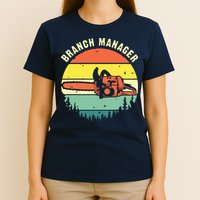 Cool Lumberjack Art Arborist Logger Branch Manager T-Shirt