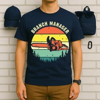 Cool Lumberjack Art Arborist Logger Branch Manager T-Shirt