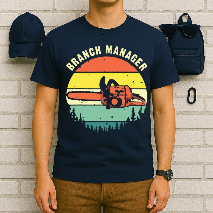 Cool Lumberjack Art Arborist Logger Branch Manager T-Shirt