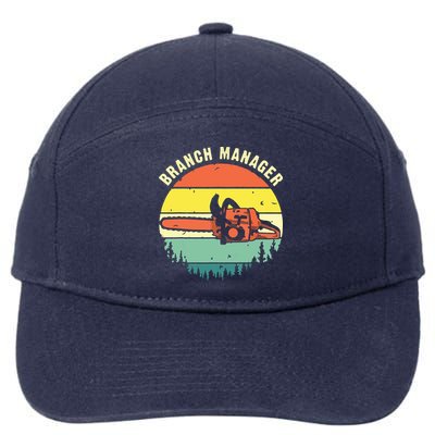 Cool Lumberjack Art Arborist Logger Branch Manager 7-Panel Snapback Hat