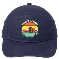 Cool Lumberjack Art Arborist Logger Branch Manager 7-Panel Snapback Hat