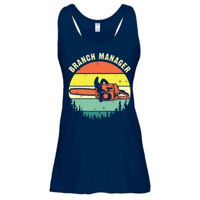 Cool Lumberjack Art Arborist Logger Branch Manager Ladies Essential Flowy Tank