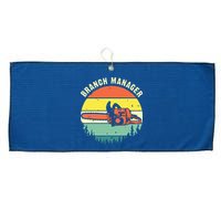 Cool Lumberjack Art Arborist Logger Branch Manager Large Microfiber Waffle Golf Towel