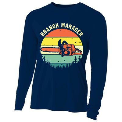 Cool Lumberjack Art Arborist Logger Branch Manager Cooling Performance Long Sleeve Crew