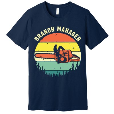 Cool Lumberjack Art Arborist Logger Branch Manager Premium T-Shirt