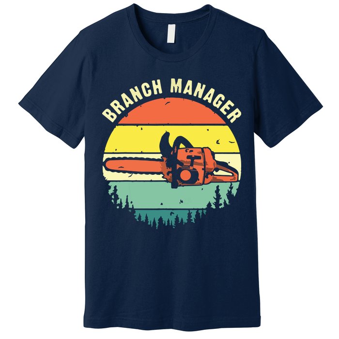Cool Lumberjack Art Arborist Logger Branch Manager Premium T-Shirt