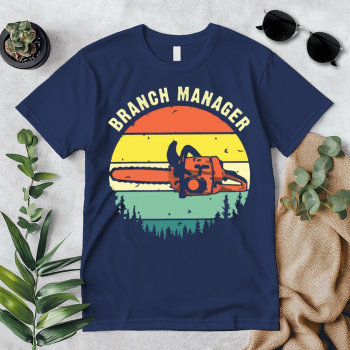 Cool Lumberjack Art Arborist Logger Branch Manager Premium T-Shirt