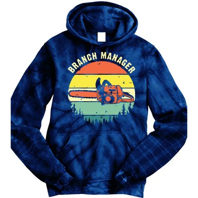 Cool Lumberjack Art Arborist Logger Branch Manager Tie Dye Hoodie