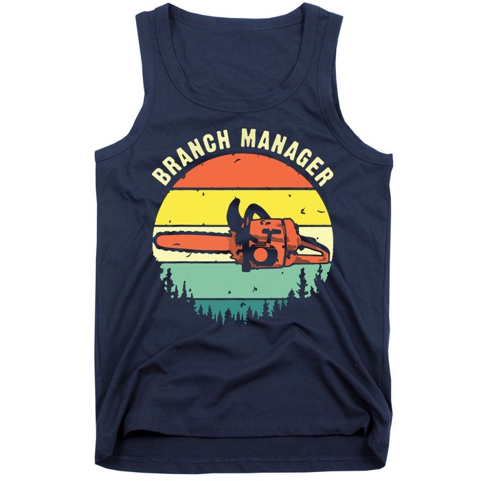 Cool Lumberjack Art Arborist Logger Branch Manager Tank Top