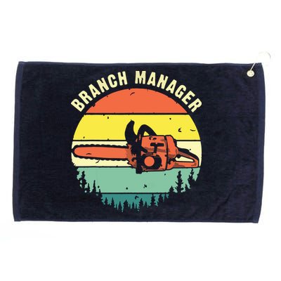 Cool Lumberjack Art Arborist Logger Branch Manager Grommeted Golf Towel