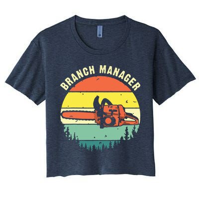 Cool Lumberjack Art Arborist Logger Branch Manager Crop Top