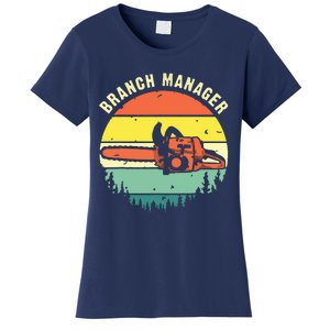 Cool Lumberjack Art Arborist Logger Branch Manager Women's T-Shirt