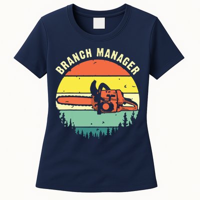 Cool Lumberjack Art Arborist Logger Branch Manager Womens T-Shirt
