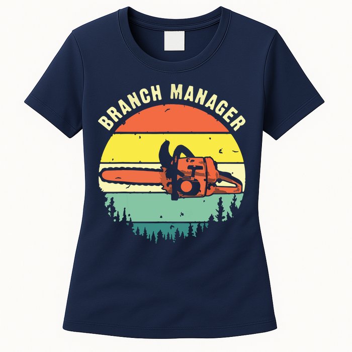 Cool Lumberjack Art Arborist Logger Branch Manager Womens T-Shirt