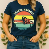 Cool Lumberjack Art Arborist Logger Branch Manager Womens T-Shirt