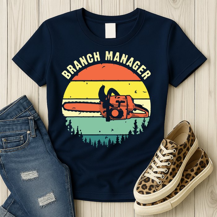 Cool Lumberjack Art Arborist Logger Branch Manager Womens T-Shirt