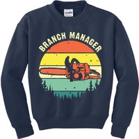 Cool Lumberjack Art Arborist Logger Branch Manager Kids Sweatshirt