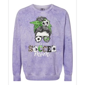 Cute Loud And Proud Soccer Mom Colorblast Crewneck Sweatshirt