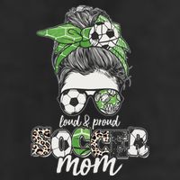 Cute Loud And Proud Soccer Mom 7 Panel Mesh Trucker Snapback Hat