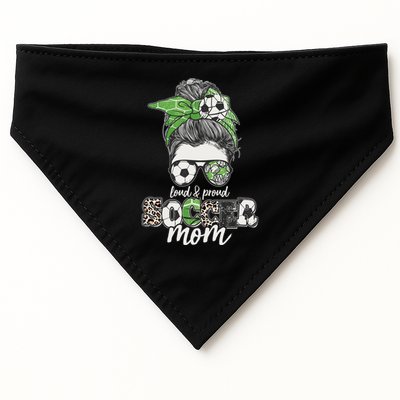 Cute Loud And Proud Soccer Mom USA-Made Doggie Bandana