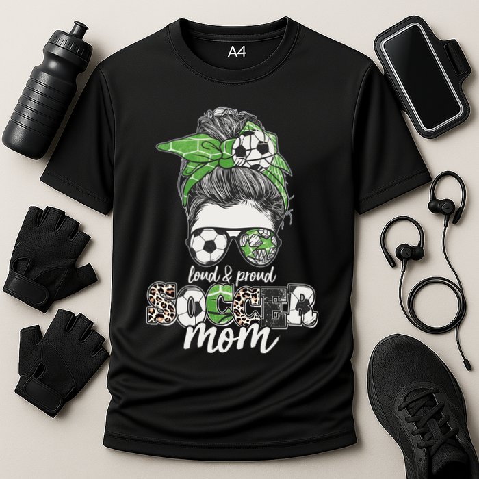 Cute Loud And Proud Soccer Mom Cooling Performance Crew T-Shirt