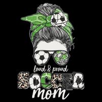 Cute Loud And Proud Soccer Mom Hoodie