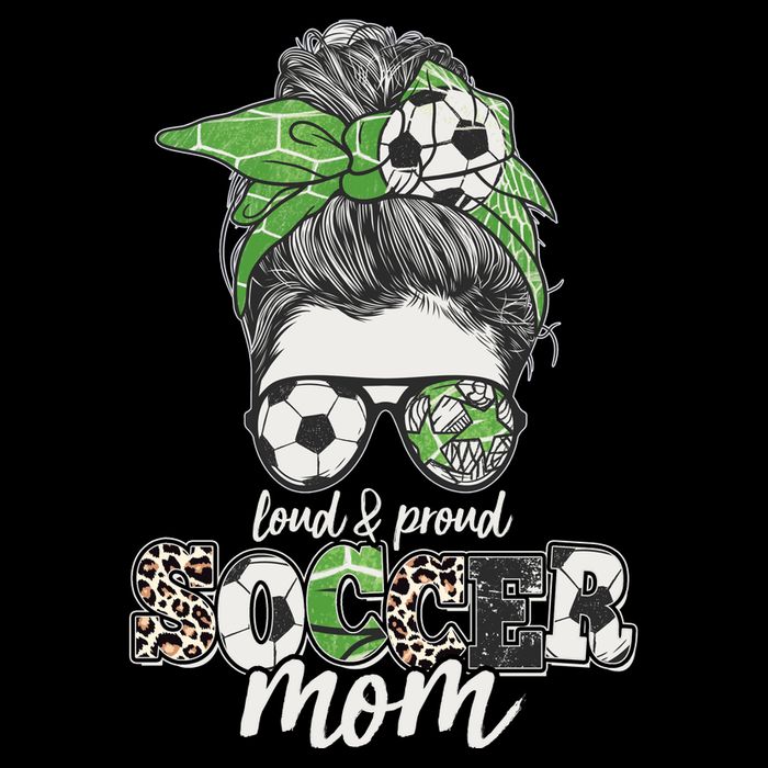 Cute Loud And Proud Soccer Mom Hoodie