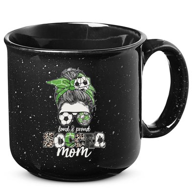 Cute Loud And Proud Soccer Mom 15oz Campfire Ceramic Mug