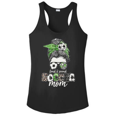 Cute Loud And Proud Soccer Mom Ladies PosiCharge Competitor Racerback Tank