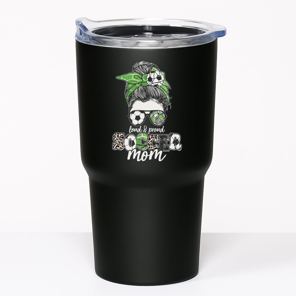 Cute Loud And Proud Soccer Mom Tumbler