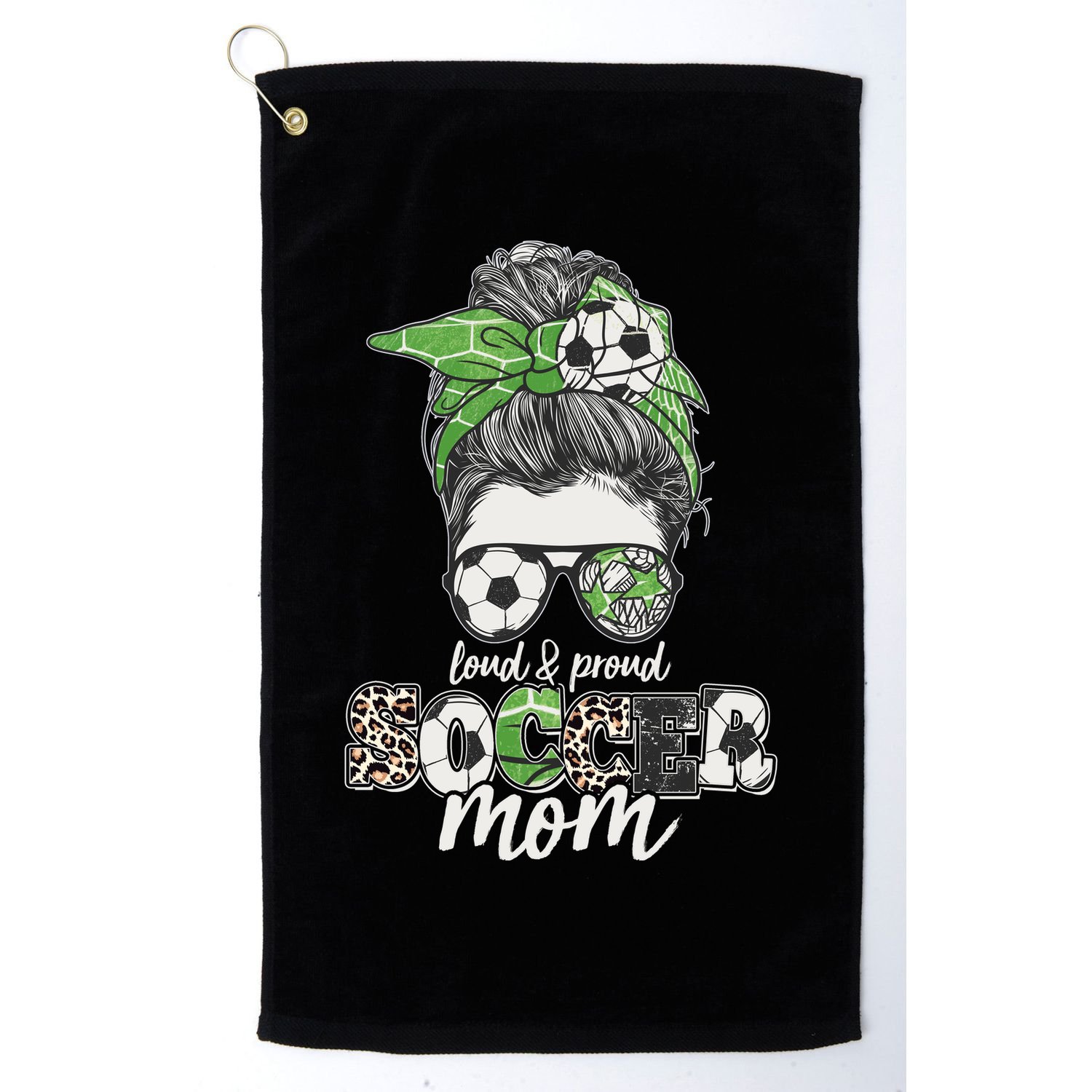 Cute Loud And Proud Soccer Mom Golf Towel