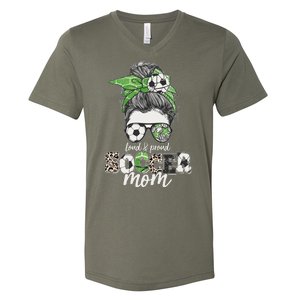 Cute Loud And Proud Soccer Mom V-Neck T-Shirt