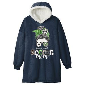 Cute Loud And Proud Soccer Mom Hooded Wearable Blanket