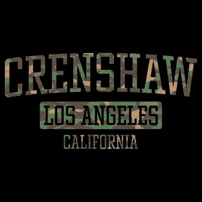 Crenshaw Los Angeles California Vintage Camo Backpack