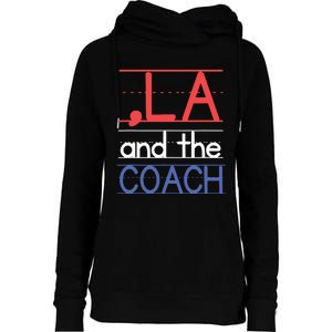 Comma La And The Coach Harris Walz 2024 Educators Womens Funnel Neck Pullover Hood