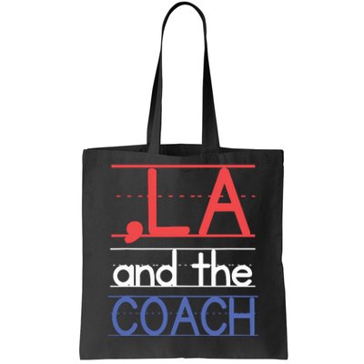 Comma La And The Coach Harris Walz 2024 Educators Tote Bag