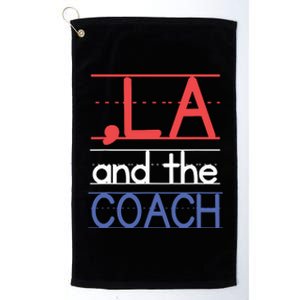 Comma La And The Coach Harris Walz 2024 Educators Platinum Collection Golf Towel