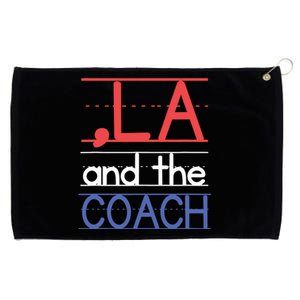 Comma La And The Coach Harris Walz 2024 Educators Grommeted Golf Towel