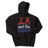 Comma La And The Coach Harris Walz 2024 Educators Kids Hoodie